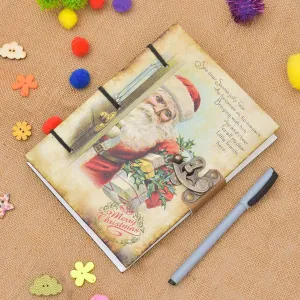 Vintage Genuine Leather Diary with White Pages 200 Sheets