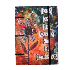 Vintage Style Handmade Buckle Lock Notebook for Daily Writing