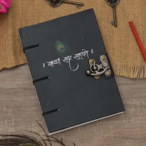 Art Printed Buckle Lock Diary for Person...