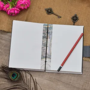 Art Printed Buckle Lock Diary for Personal Notes and Sketching