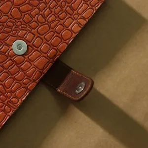 Designer Buckle Lock Diary with Unruled Writing Pages