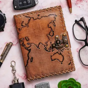 Vintage Handmade Genuine Leather Diary –...