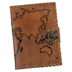 Vintage Handmade Genuine Leather Diary – 200 Unruled Pages
