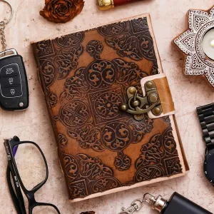 Vintage Handmade Genuine Leather Diary J...
