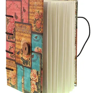 Handmade Printed Cardboard Journal – Personal Diary