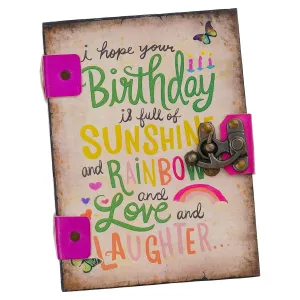 Handmade Printed Cardboard Journal Diary – Premium Finish