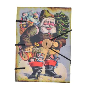 Handmade Printed Cardboard Journal Diary – Unruled 200 Pages