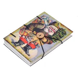 Handmade Printed Cardboard Journal Diary – Unruled 200 Pages