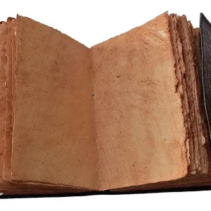 Genuine Leather Diary | Vintage Handmade Leather Journal | Premium Antique LOCK Closure | 200 Handmade Deckle Edge Antique Pages