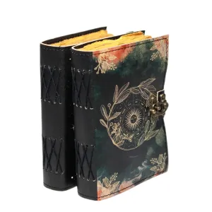 Genuine Leather Vintage Journal with Antique Lock Closure – 200 Pages