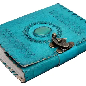 Vintage Leather Journal Diary with Metal Lock – Personal Journal