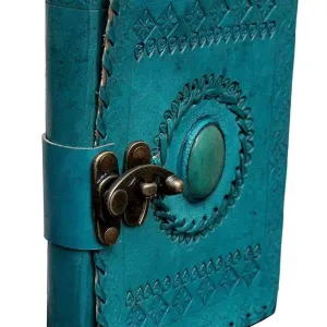 Vintage Leather Journal Diary with Metal Lock – Personal Journal