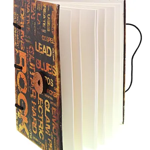 Handmade Printed Cardboard Journal Diary – Classic Design