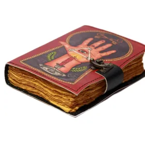 Genuine Leather Diary | Vintage Handmade Leather Journal | 200 Handmade Deckle Edge Antique Pages