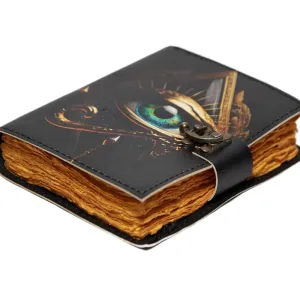 Genuine Leather Journal with Premium Antique Lock Closure