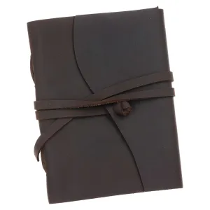 Rustic Leather Travel Journal with White Blank Pages