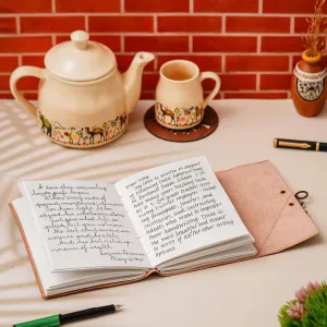 Handmade Genuine Leather Sketch Diary for Artists