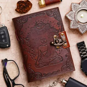 Antique Style Handmade Leather Diary wit...