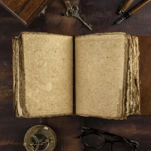 Handcrafted Leather Diary with Deckle Edge Rustic Pages