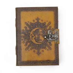 Handmade Leather Journal Diary with Metal Lock 200 Pages