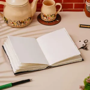 Vintage Handmade Leather Diary 200 Unruled Pages