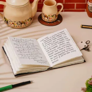 Vintage Handmade Leather Diary 200 Unruled Pages