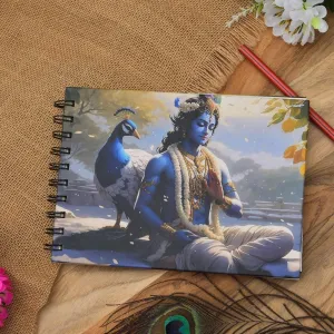 Handmade Krishna Peacock Printed Cardboa...