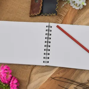 Handmade Krishna Peacock Printed Cardboard Diary for Writing