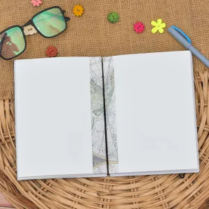 Handmade Printed Cardboard Journal Diary with String Closure 200