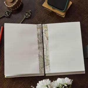 Handmade Printed Cardboard Journal Diary Buckle Lock – 200 Pages