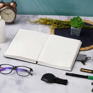 Handmade Printed Cardboard Journal Diary Buckle Lock – Classic Design