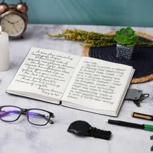 Handmade Printed Cardboard Journal Diary Buckle Lock – Classic Design