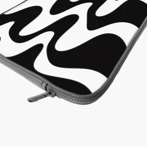 "Black and white Abstract" Laptop Sleeve...