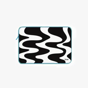 "Black and white Abstract" Laptop Sleeve...