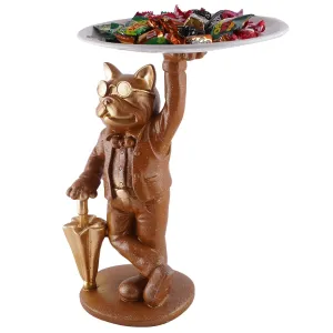 Cool Dog Resin Storage Holder Decorative Showpiece for Home