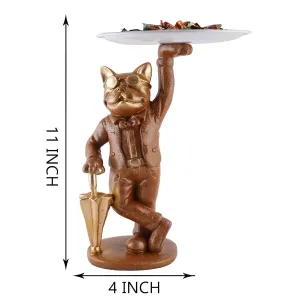 Cool Dog Resin Storage Holder Decorative Showpiece for Home