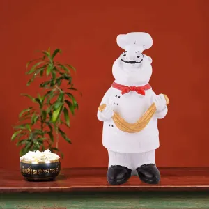 Miniature Cute Chef Resin Statue for Kit...