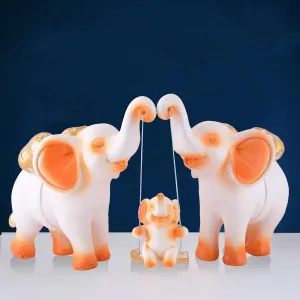 Premium Elephant Resin Figurines for Mod...