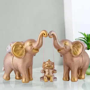 Elegant Resin Elephant Statues for Livin...
