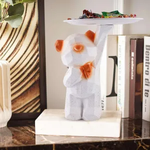 Whimsical Cool Bear Statue for Living Ro...