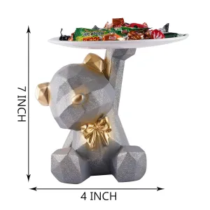Playful Bear Figurine Showpiece for Home Interior Decor