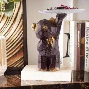 Stylish Bear Home Decor Figurine for She...