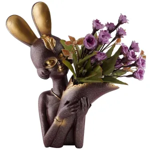 Artistic Flower Vase for Tabletop and Shelf Decoration