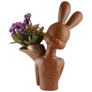 Handcrafted Floral Vase Showpiece for Living Room Decor