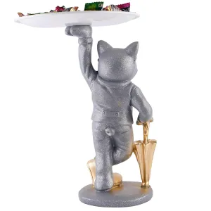 Resin Cool Dog Storage Holder Home Decor Showpiece