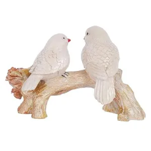 Resin Birds Couple on Tree Decorative Showpiece