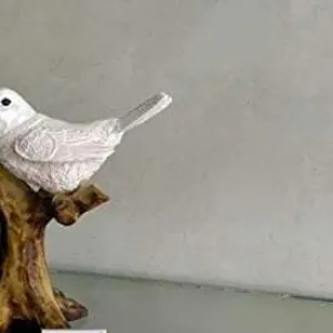 Handcrafted Birds Couple on Tree Resin Showpiece Decor