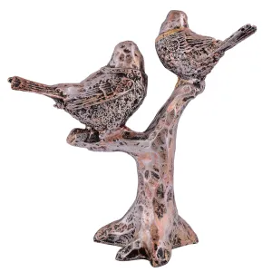 Birds Couple on Tree Resin Decorative Showpiece