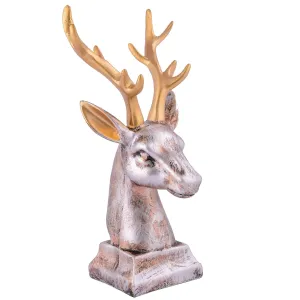 Deer Head Resin Showpiece Animal Figurine Vaastu Decor