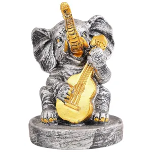 Resin Elephant Musical Home Decor Showpiece